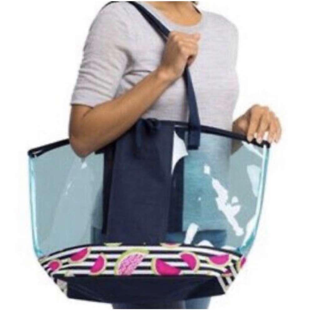 Thirty-One In The Clear Tote - Slice of Summer